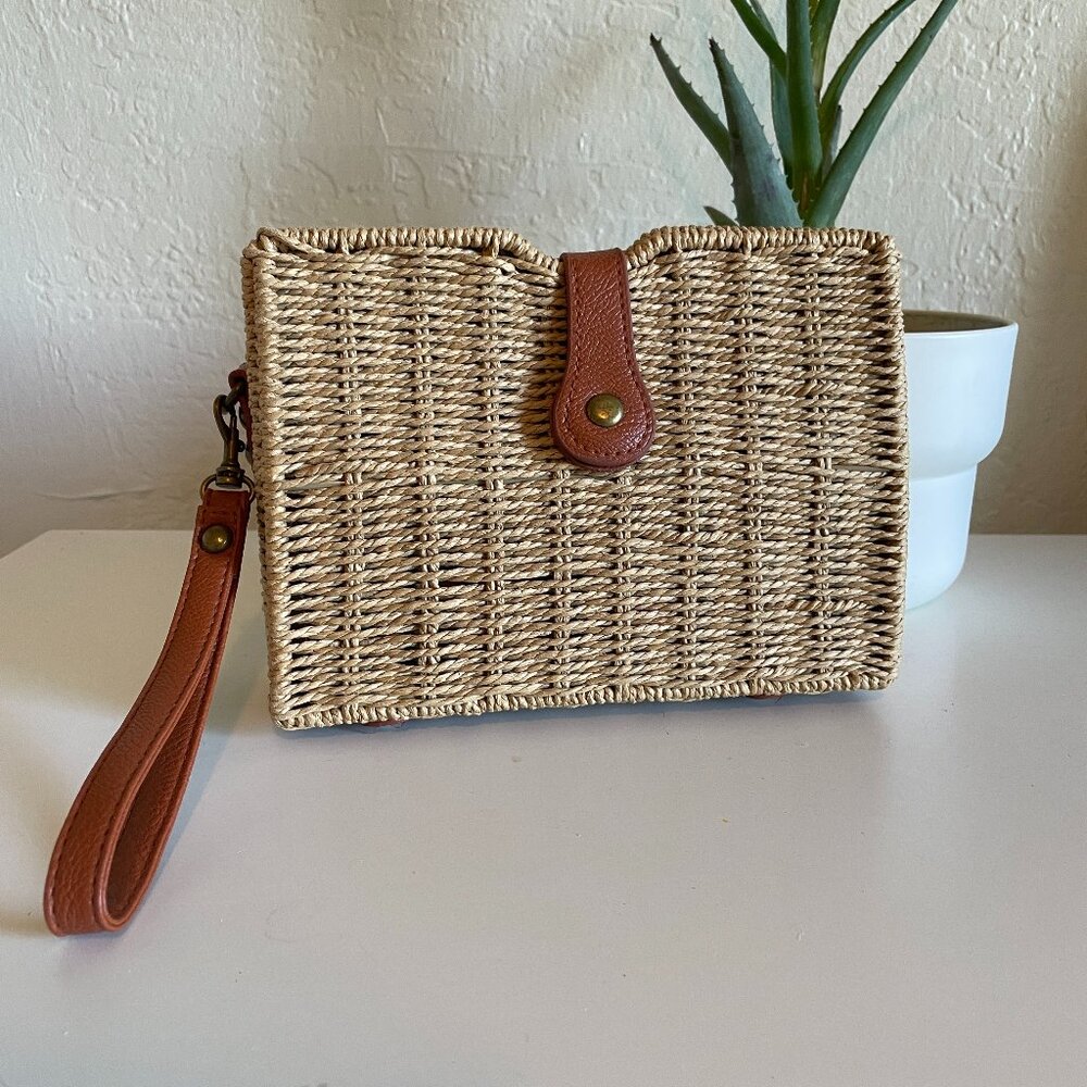 3AM Forever - Rattan Clutch Bag 8" Long